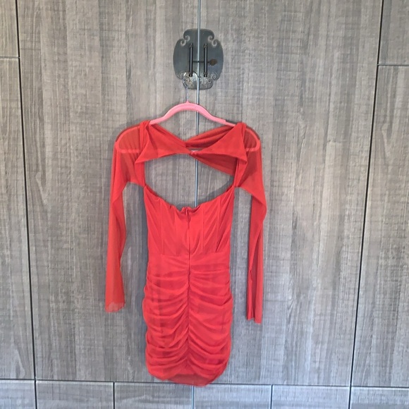 Oh Polly Nirvana Long Sleeved Ruched Mini Dress - Picture 4 of 17